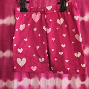 Dot Dot Smile Pink Heart Kids Shorts